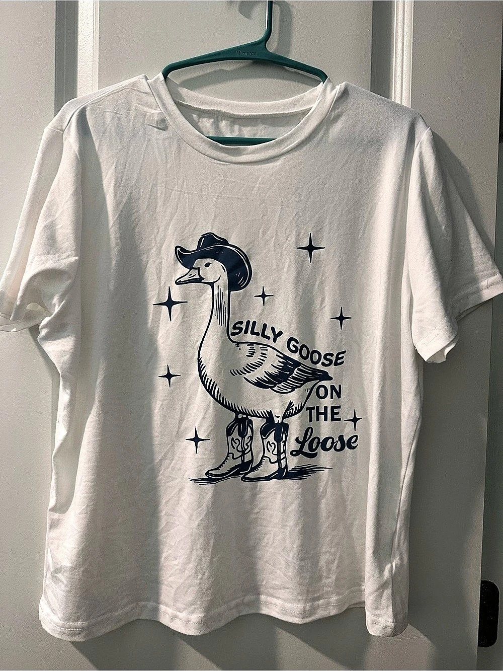 Silly Goose Graphic Tee in White